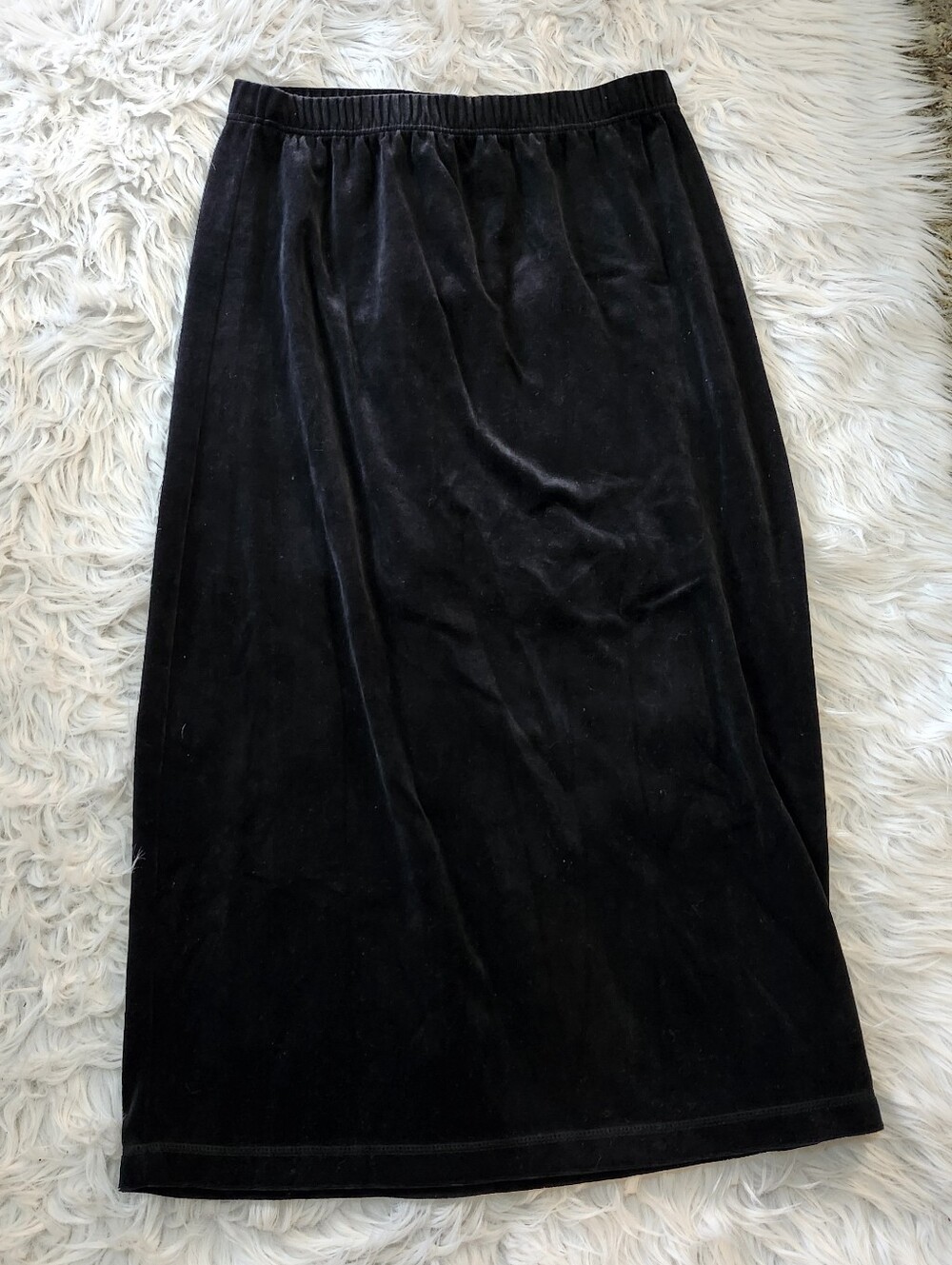 Vintage Velvet Midi Skirt M